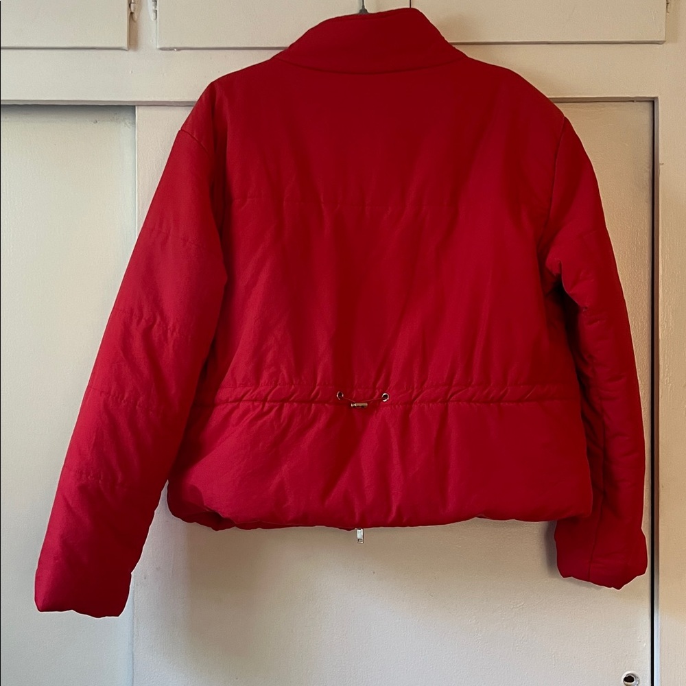 Red Cropped Jacket - Picture 4 of 5